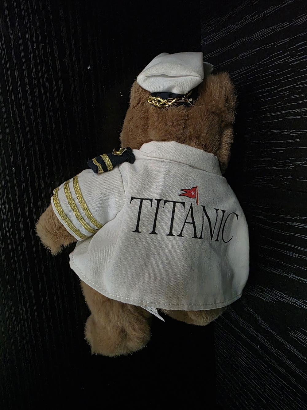 Titanic Captain Bear Plush in White Uniform